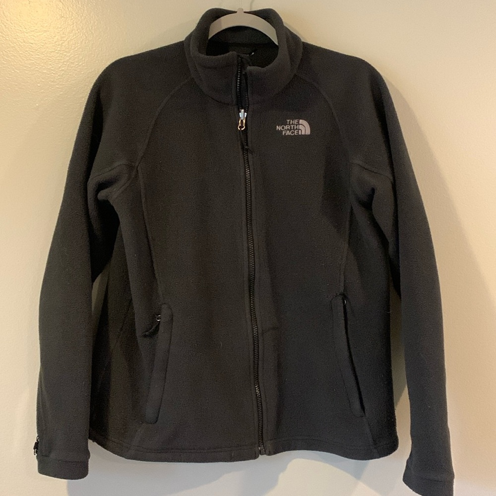 The North Face fleece full-zip, black/charcoal size M